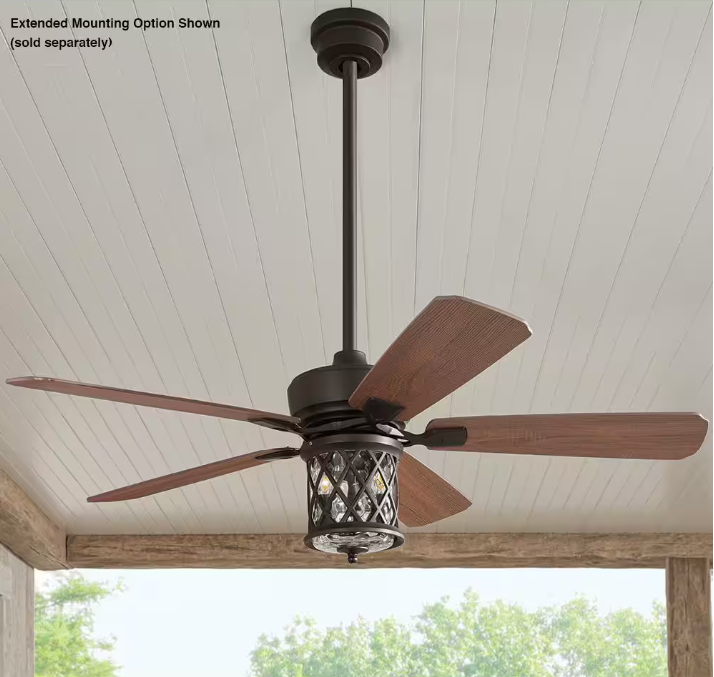 Home Decorators Pine Meadows 52 in. Indoor/Outdoor LED Bronze Ceiling Fan