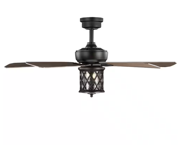 Home Decorators Pine Meadows 52 in. Indoor/Outdoor LED Bronze Ceiling Fan