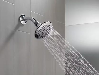 Delta 5-Spray Patterns 1.75 GPM 4.94 in. Wall Mount Fixed Shower Head in Chrome