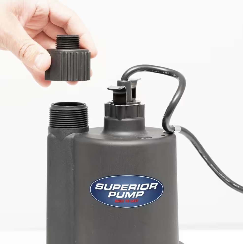 Superior Pump 1/4 HP Submersible Thermoplastic Utility Pump