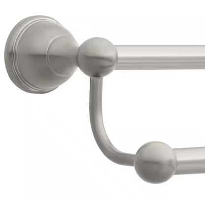 Mandouri Series 24 in. Double Towel Bar in Brushed Nickel