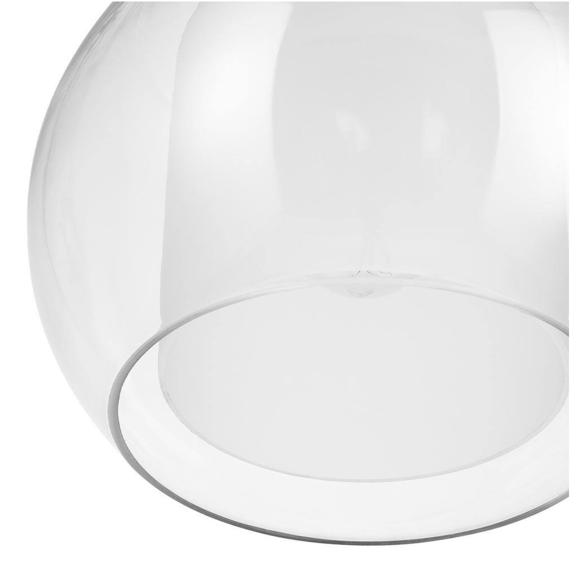 Aura 12 in. 1-Light Bronze Semi-Flush Mount with Clear Glass Outer Shade and Frosted Glass Inner Shade