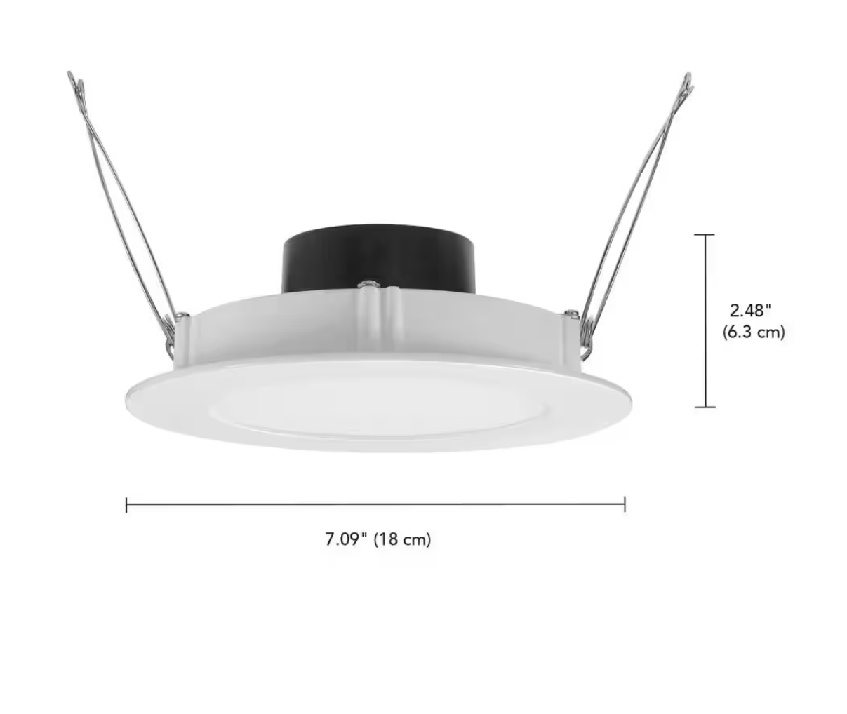 Commercial Electric Slim 6 in. Retro Fit Color Selectable Recessed Integrated LED High Lumen