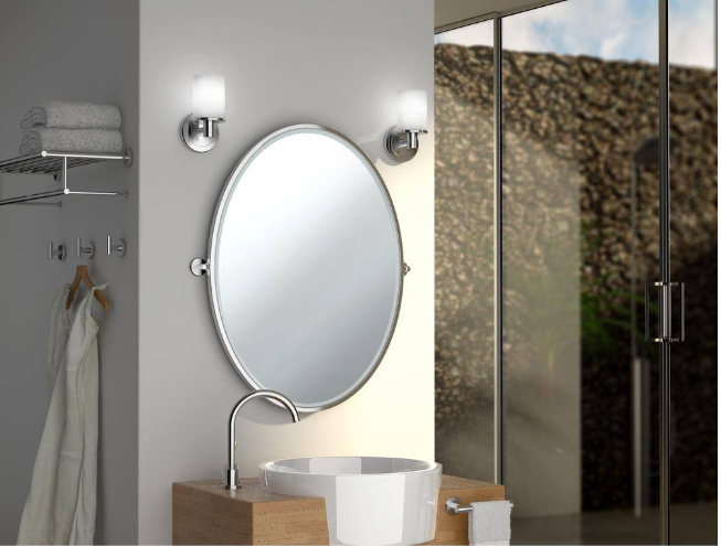 Gatco Latitude II 24 in. Towel Rack in Chrome