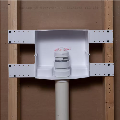 Oatey Sure-Vent Air Admittance Valve Wall Box with Metal Vent Cover