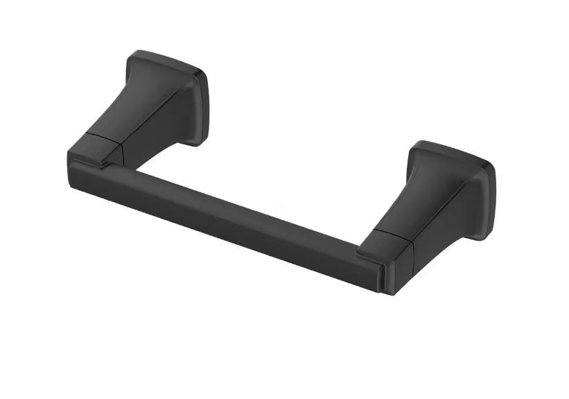 American Standard Townsend Double Post Wall Mounted Toilet Paper Holder in Matte Black