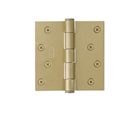 Emtek 910147 Residential Grade 4 x 4 steel hinges/per pair--French Antique Brass