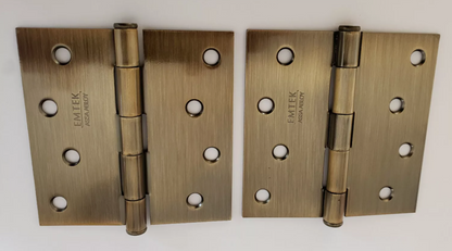 Emtek 910147 Residential Grade 4 x 4 steel hinges/per pair--French Antique Brass