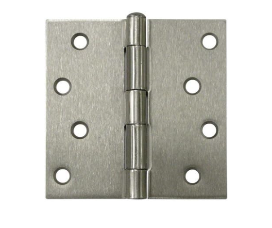 Deltana S44u15-R 4" X 4" Square Hinge, Satin Nickel Finish (Sold as a Pair)
