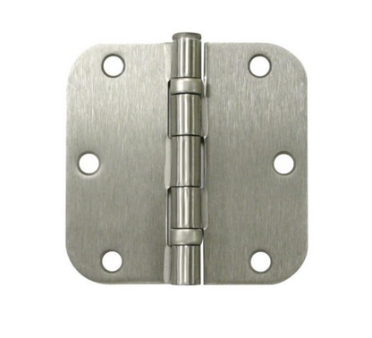 Deltana S35R5BB15 Ball Bearing Steel 3 1/2-Inch x 3 1/2-Inch x 5/8-Inch Radius Hinge (Sold as a Pair)