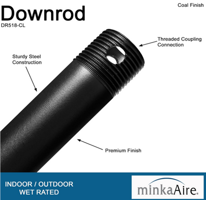 MINKA-AIRE 18 in. Coal Downrod