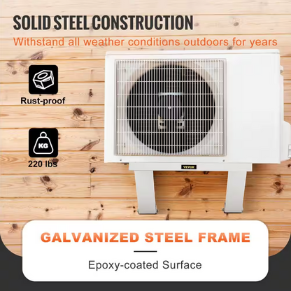 VEVOR Air Conditioner Support Bracket 220 lbs. Load Capacity No Drilling Easy Installation Fit Single or Double Hung Windows