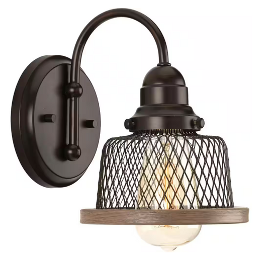 Progress Lighting Tilley Collection 1-Light Antique Bronze Coastal Bath Vanity Light
