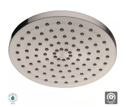 Glacier Bay 1-Spray Pattern 8 in. Single Wall Mount Fixed Shower Head in Brushed Nickel