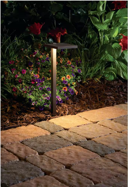 Hampton Bay Glenwood 25-Watt Equivalent Low Voltage Oil Rubbed Bronze Integrated LED Outdoor Landscape Path Light