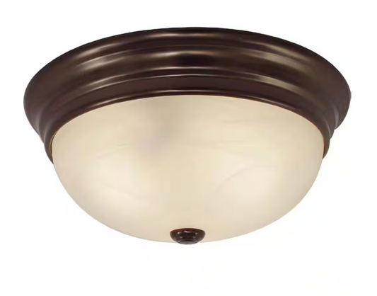 Volume Lighting Trinidad 3-Light Antique Bronze Flush Mount