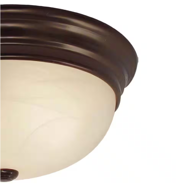 Volume Lighting Trinidad 3-Light Antique Bronze Flush Mount