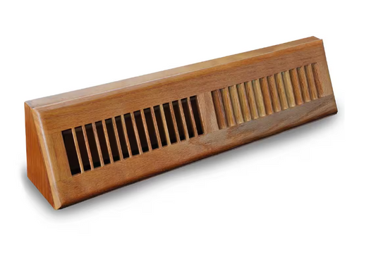 T.A. Industries 18 in. Wood Oak Baseboard Dark Finished Diffuser