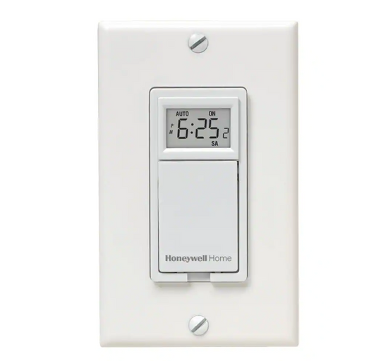 Honeywell Home 120-Volt 7-Day Programmable Indoor Motor and Light Switch Timer