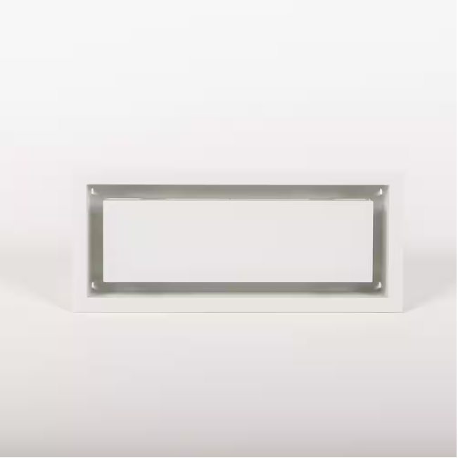 FITTES Framed Wall Vent (Lite) 4 in. x 10 in. White