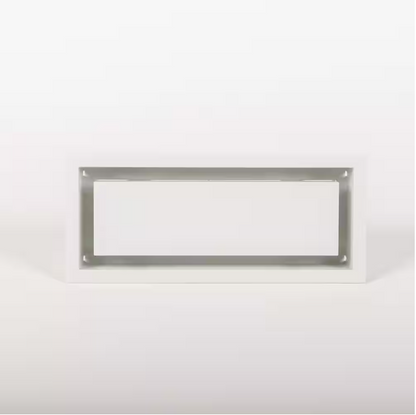 FITTES Framed Wall Vent (Lite) 4 in. x 10 in. White