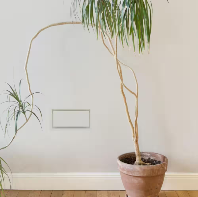 FITTES Framed Wall Vent (Lite) 4 in. x 10 in. White