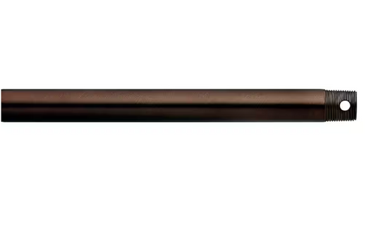 Kichler 12 in. Oil Brushed Bronze Dual Threaded Ceiling Fan Extension Downrod