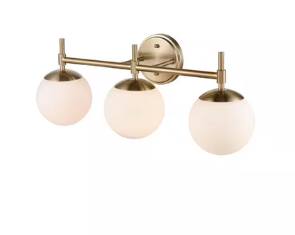 929 LIGHTING 24 in. 3-Light Modern Gold Vanity Light