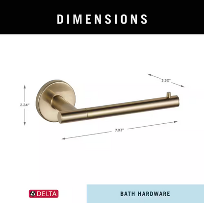 Delta Trinsic Single Post Toilet Paper Holder in Champagne Bronze