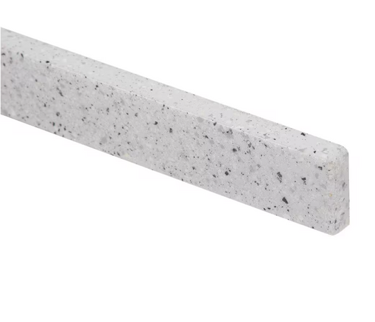 Home Decorators Collection 36.5" W Cultured Marble Vanity Backsplash in Silver Ash