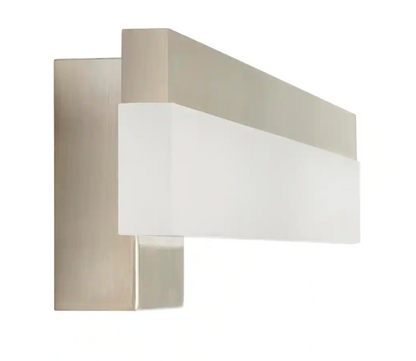Hampton Bay Eldridge 24 in. 1-Light Brushed Nickel LED Bathroom Vanity Light Bar