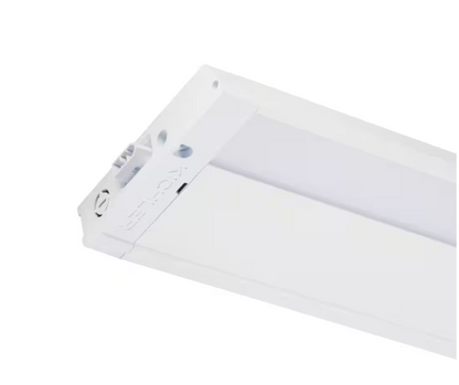 KICHLER 4U Series 12 in. 2700K LED Textured White Under Cabinet Light with Frosted Diffuser