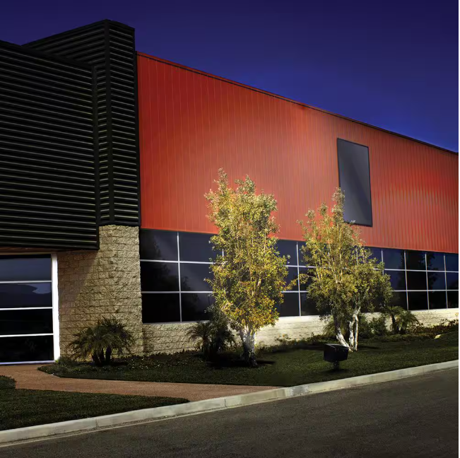 Commercial Electric 150W Equivalent Bronze Outdoor Integrated LED Flood Light, 5000 Lumens, Dusk to Dawn Light