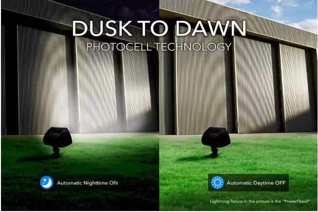 Commercial Electric 150W Equivalent Bronze Outdoor Integrated LED Flood Light, 5000 Lumens, Dusk to Dawn Light