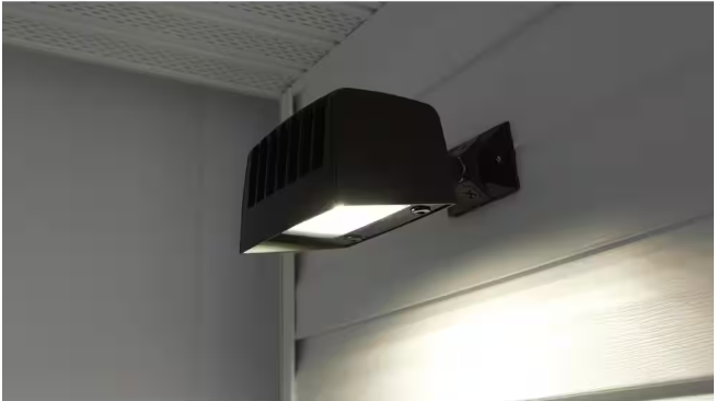 Commercial Electric 150W Equivalent Bronze Outdoor Integrated LED Flood Light, 5000 Lumens, Dusk to Dawn Light