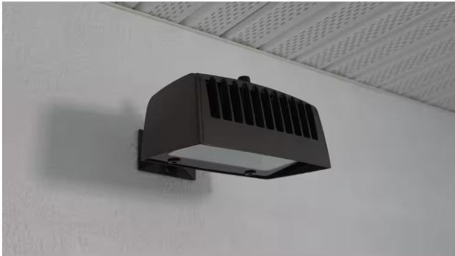 Commercial Electric 150W Equivalent Bronze Outdoor Integrated LED Flood Light, 5000 Lumens, Dusk to Dawn Light