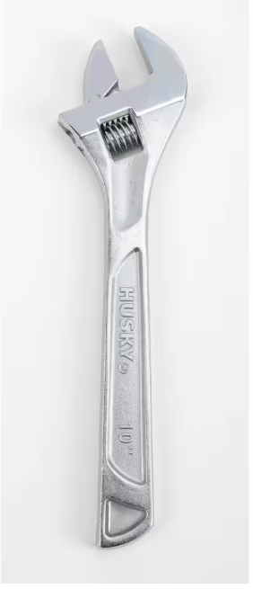 Husky 10 in. Adjustable Wrench