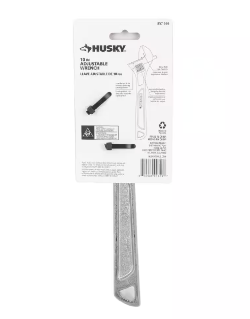 Husky 10 in. Adjustable Wrench