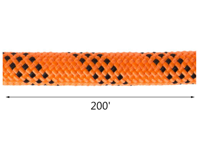 VEVOR 9/16 in. Double Braid Polyester Rope 200 ft. Nylon Pulling Rope 8600 lbs. Breaking Strength Polyester Load Sailing Rope