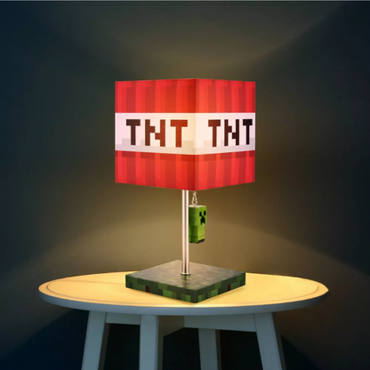 Minecraft TNT Table Lamp (Includes LED Light Bulb)