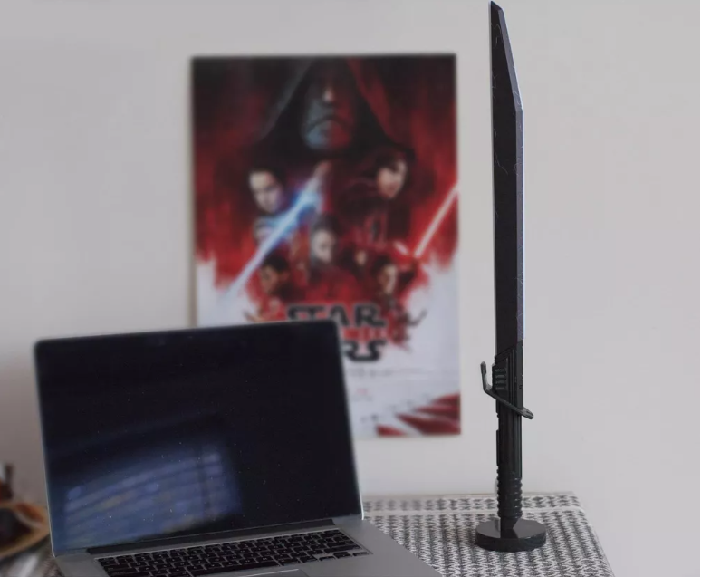 Ukonic Star Wars: The Mandalorian Darksaber 24-Inch LED Desk Light Lamp