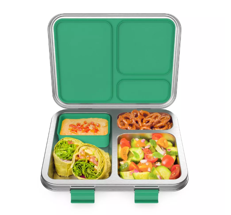 Bentgo Kids' Stainless Steel Leakproof 3 Compartments Bento-Style Lunch Box