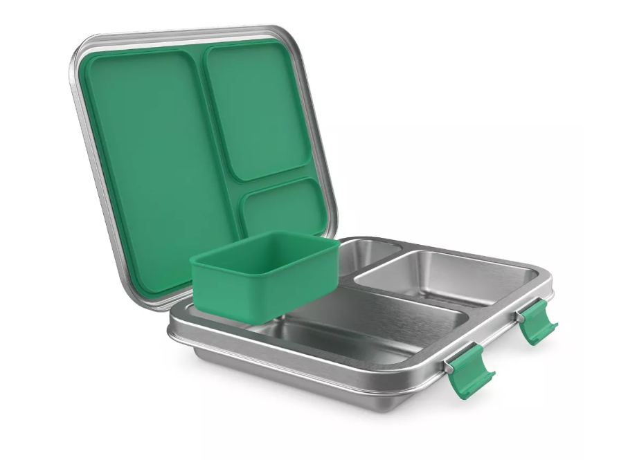Bentgo Kids' Stainless Steel Leakproof 3 Compartments Bento-Style Lunch Box