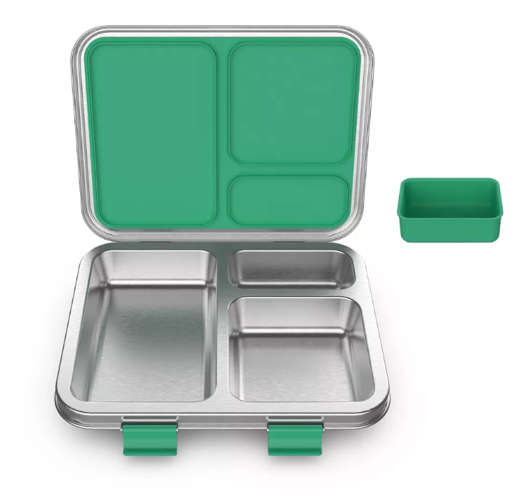 Bentgo Kids' Stainless Steel Leakproof 3 Compartments Bento-Style Lunch Box
