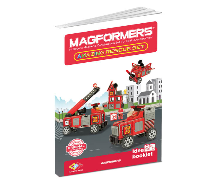 Magformers Fire Engine and Amazing Rescue 50 Piece Set