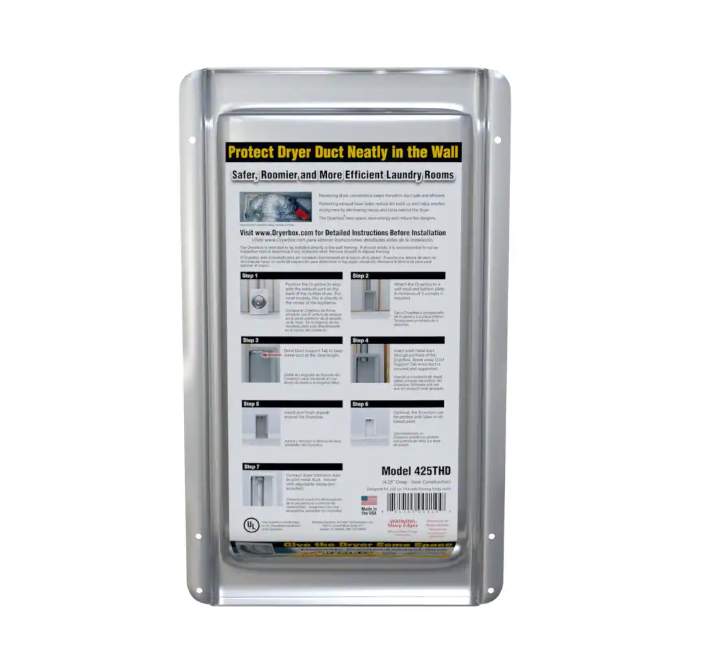 DRYERBOX 4.25 in. Dryer Box Metal Recess