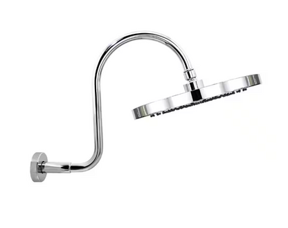 MODONA 1-Spray 10 in. Single Wall MountHigh Pressure Fixed Shower Head in Polished Chrome