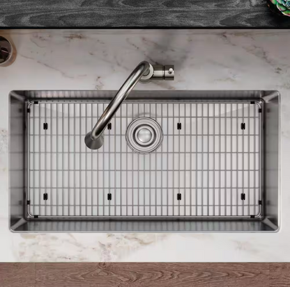Elkay Crosstown 14.375 in. x 28.875 in. Bottom Grid for Kitchen Sink in Stainless Steel