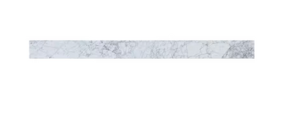 Timeless Home 48 in. W Marble Vanity Backsplash in Carrara White