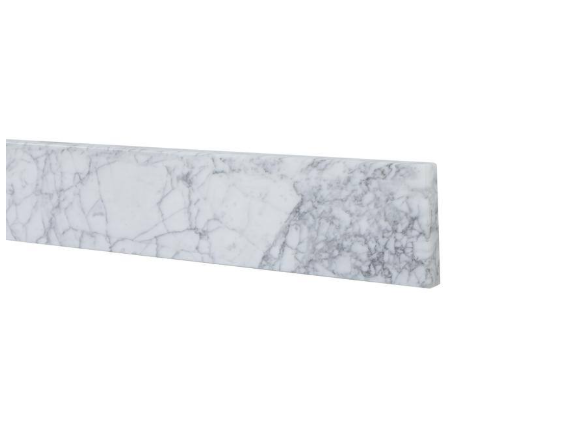 Timeless Home 48 in. W Marble Vanity Backsplash in Carrara White